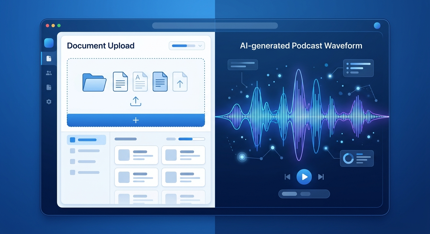 Od dokumentu do podcastu – NotebookLM przetwarza źródła i generuje audio w kilka minut