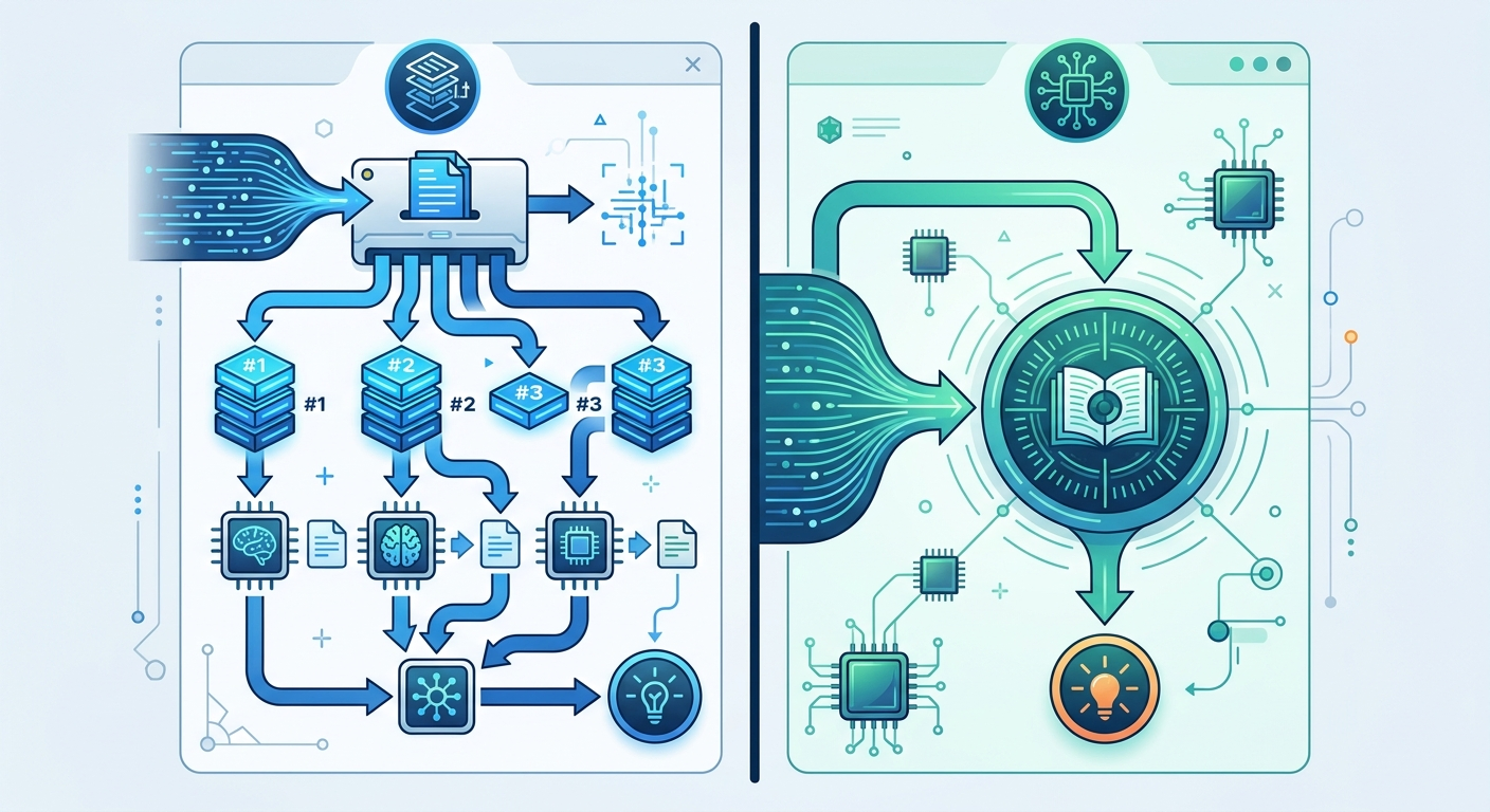 Tradycyjne podejście vs. przetwarzanie w jednym kontekście