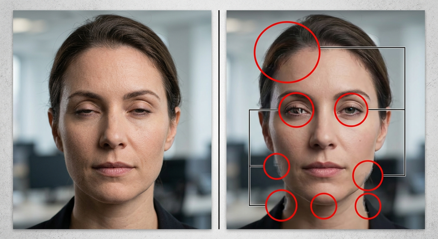 Porównanie prawdziwego nagrania z deepfake'iem — kluczowe różnice w detalu