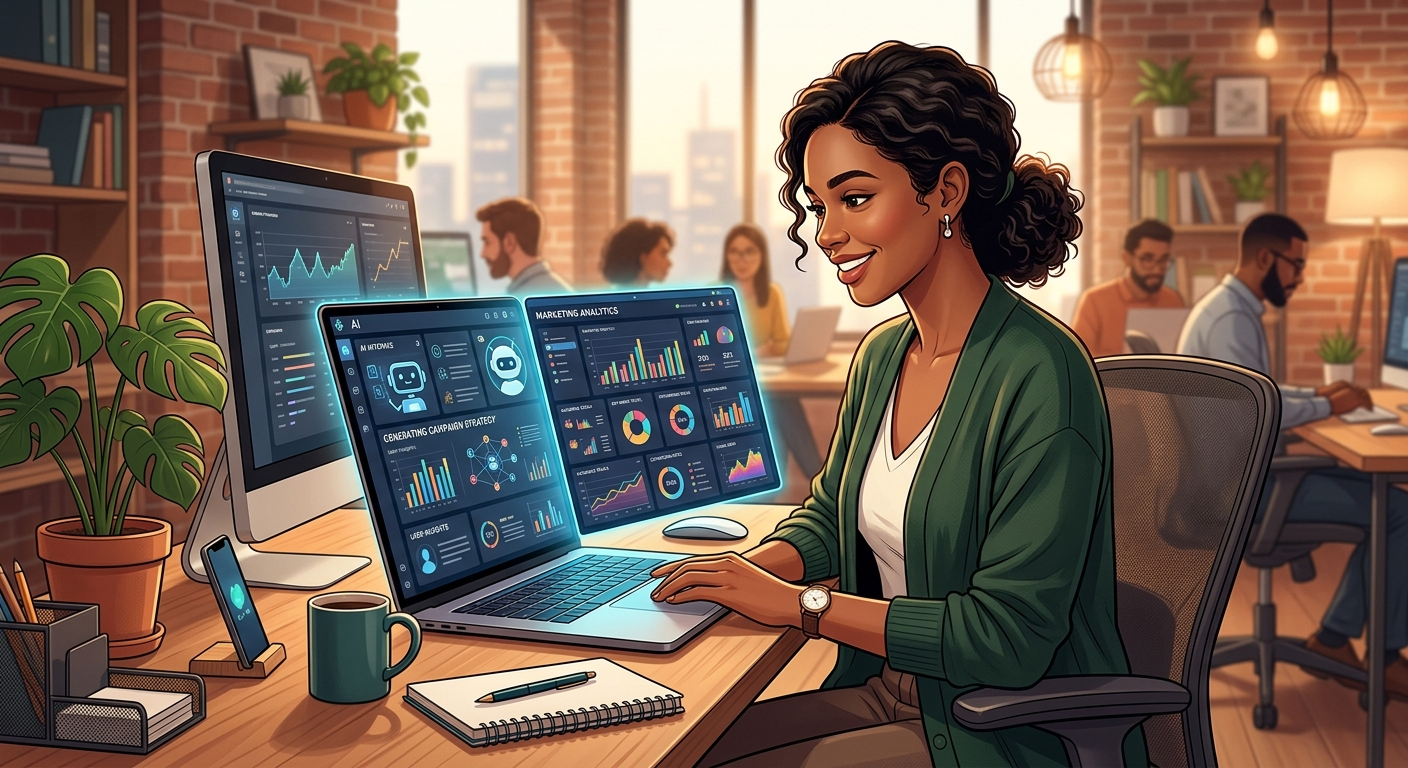 AI w marketingu to nie zamiennik strategii – to narzędzie, które daje Ci czas na myślenie