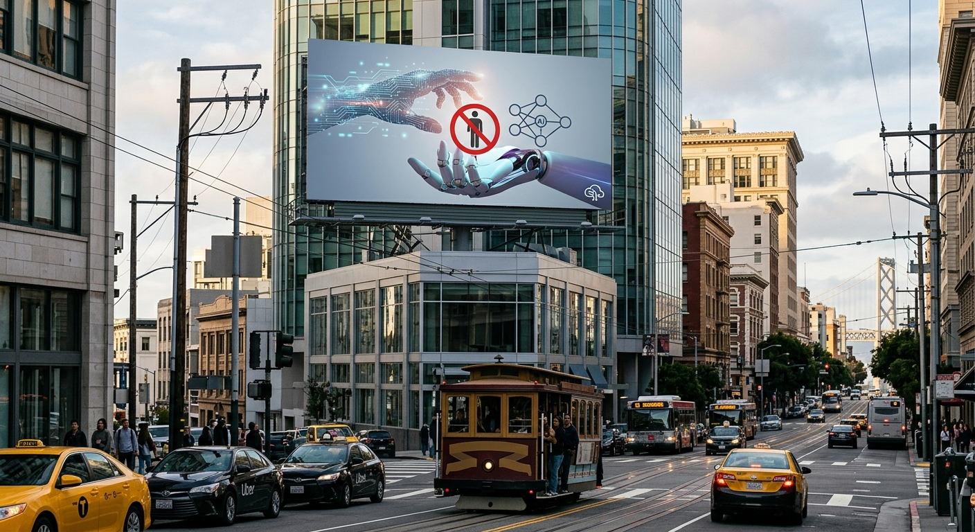 Billboardy Artisan w San Francisco — prowokacyjny marketing, który teraz ma dodatkowy problem