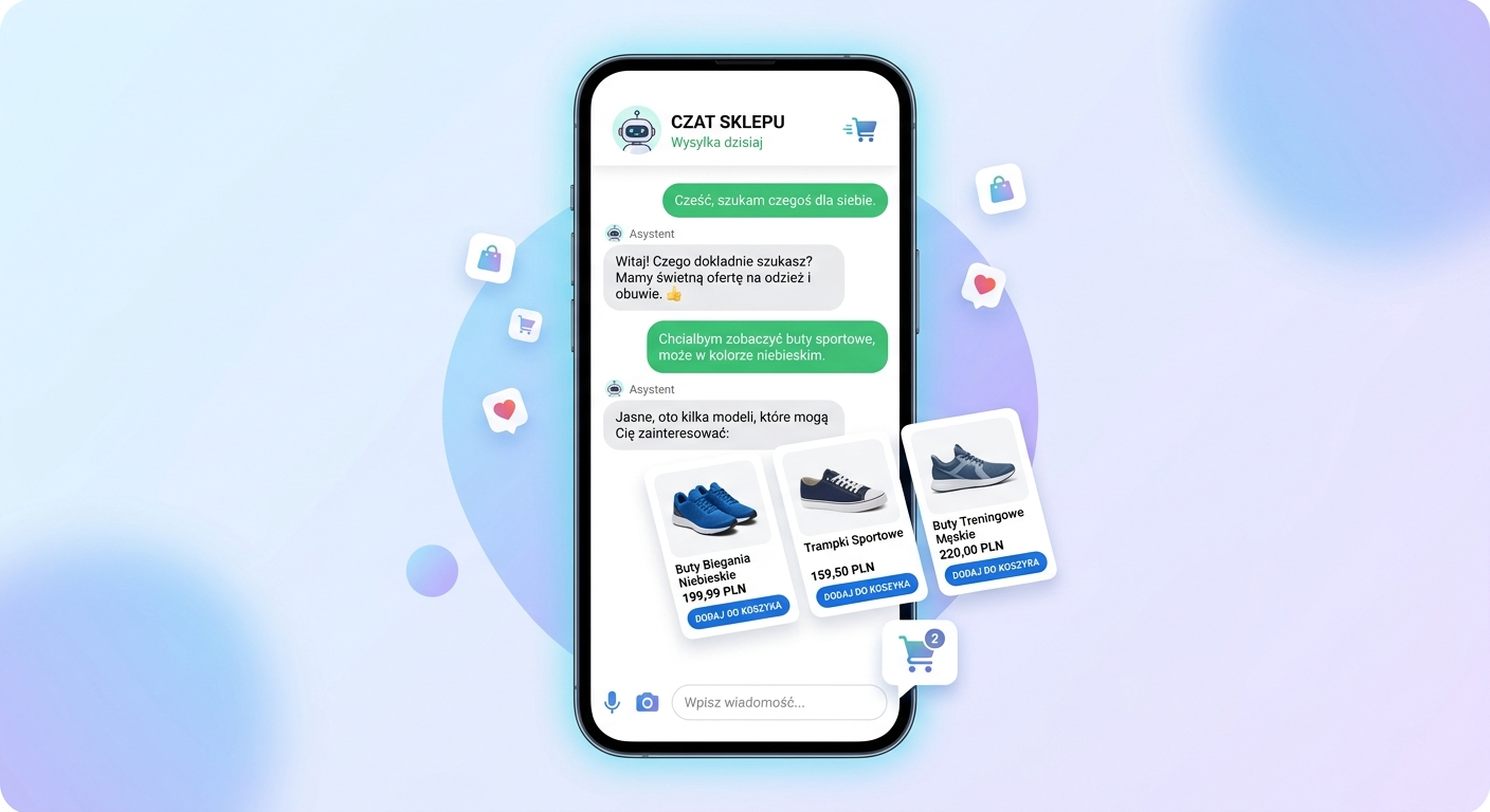 Chatbot prowadzący klienta przez proces zakupowy