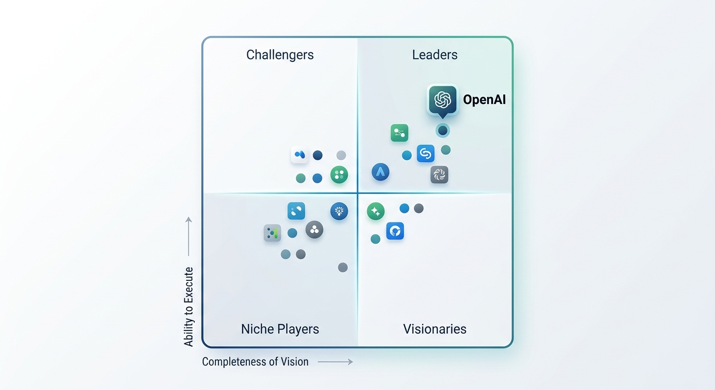 Pozycja OpenAI w raporcie Gartner Magic Quadrant 2026