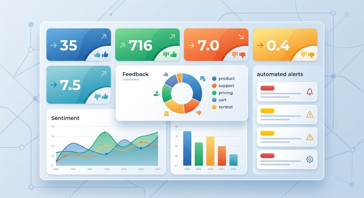 Dashboard analizy opinii klientów - automatyczna kategoryzacja i wykrywanie trendów