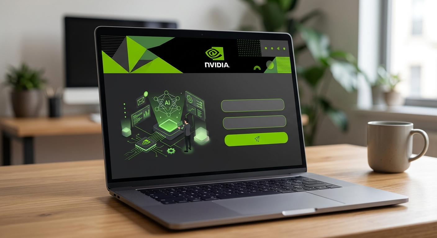 Formularz rejestracji do newslettera NVIDIA DLI - prosty interfejs, szybka konfiguracja