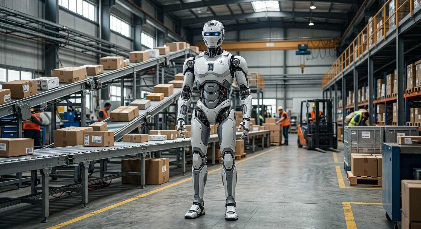 Robot humanoidalny w chińskim magazynie - wizja, która staje się rzeczywistością