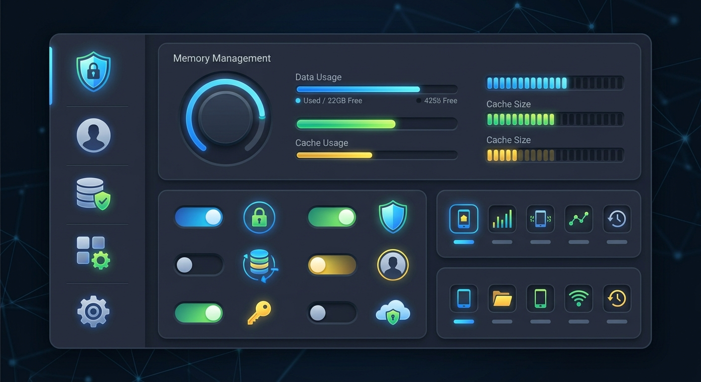 Panel kontrolny pamięci - pełna kontrola nad danymi