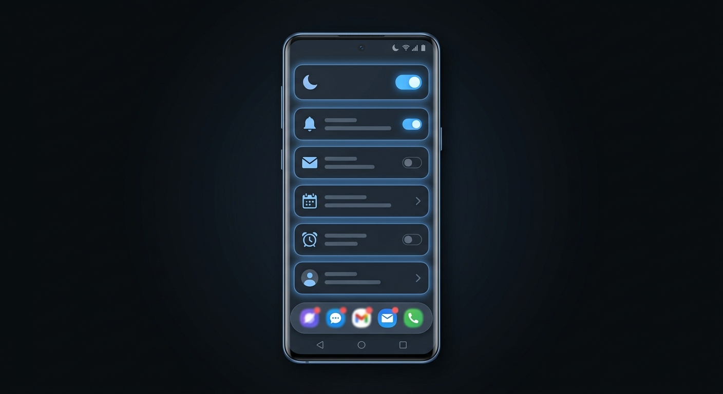 Tryb Nie Molestar w Androidzie - większość opcji pozostaje ukryta dla użytkowników