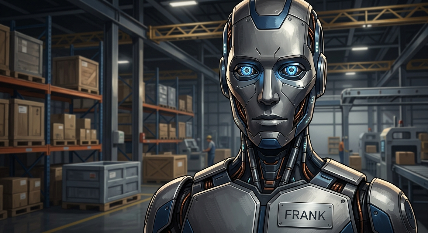 Robot "Frank" z nametagem - personalizacja maszyn zwiększa zaangażowanie widzów
