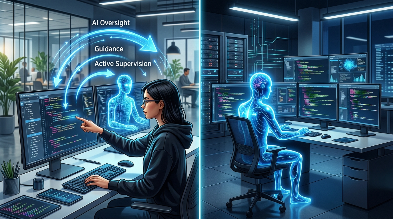 Przejście od modelu centaura do autonomicznych agentów AI w programowaniu