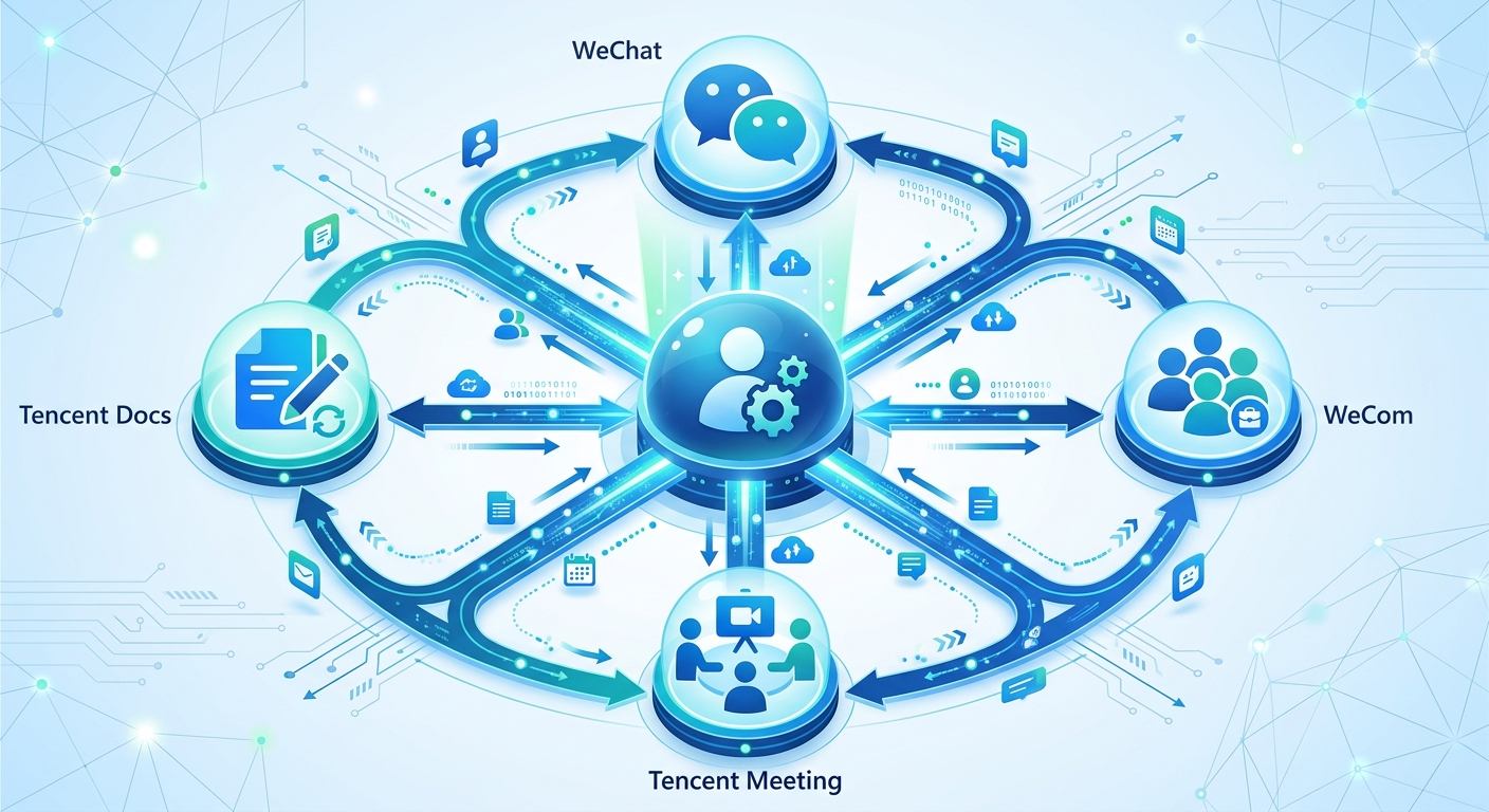 WorkBuddy integruje się z ekosystemem Tencent - WeChat, WeCom, Tencent Meeting i Tencent Docs