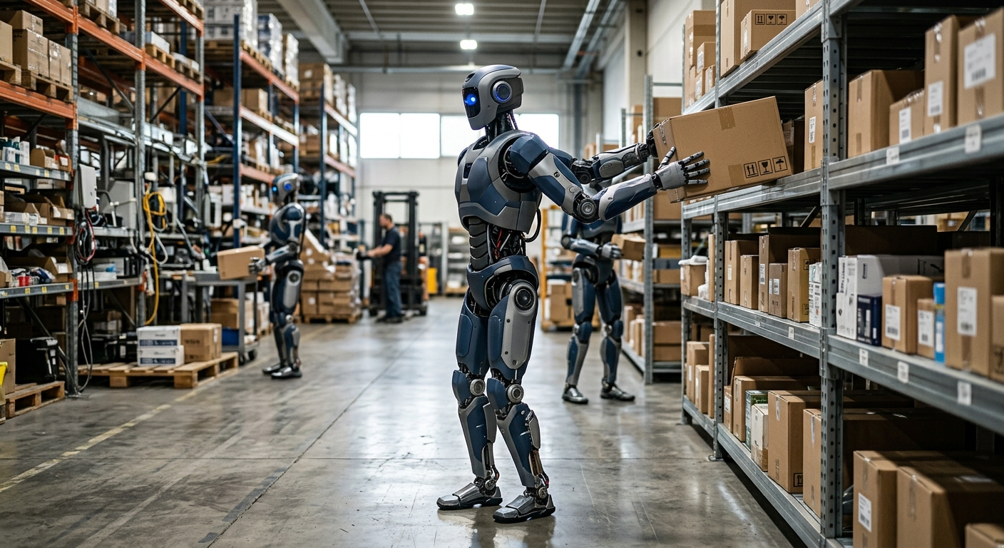 Apollo 2 w środowisku magazynowym - docelowe zastosowanie dla Gemini Robotics 2