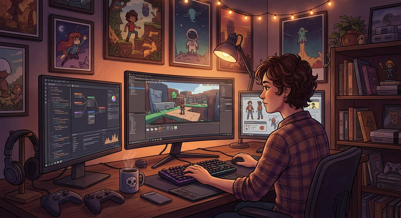 Nowa era indie gamedevu - jeden człowiek, AI i pomysł