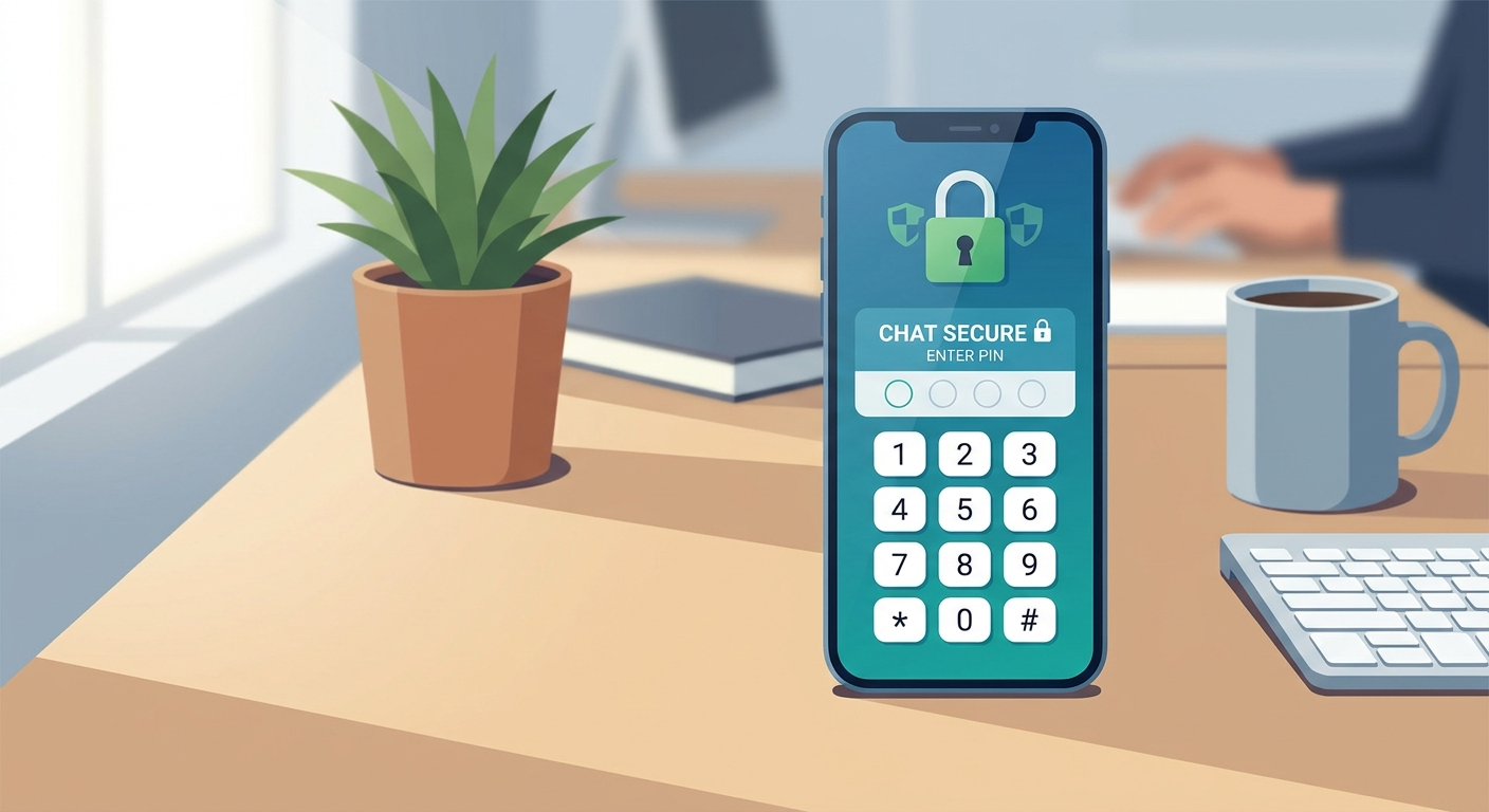 Zablokowane czaty odblokujesz PIN-em, a na obsługiwanych telefonach także biometrią.